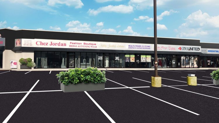 Projected new look for the plaza at 4040 Steeles